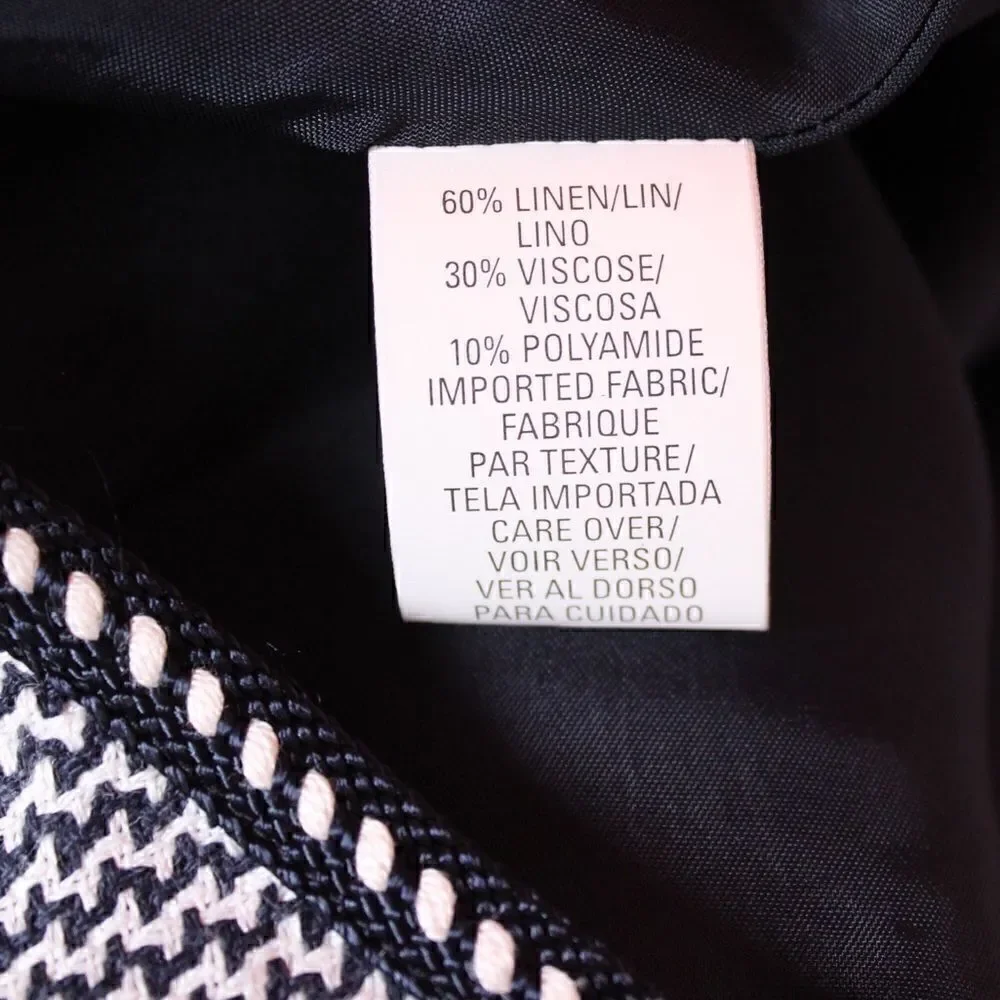 ANN KLEIN New York Linen Career Skirt Size 12